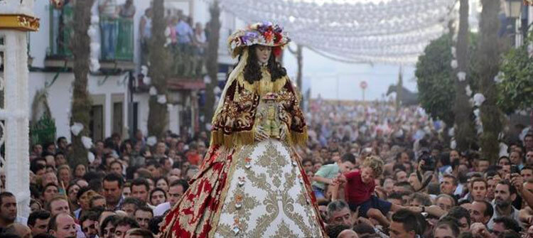 El traslado de la Virgen del Rocío a Almonte