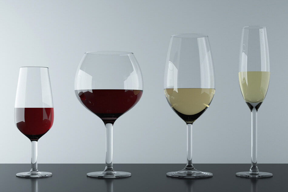 Tipos de copas para cada vino